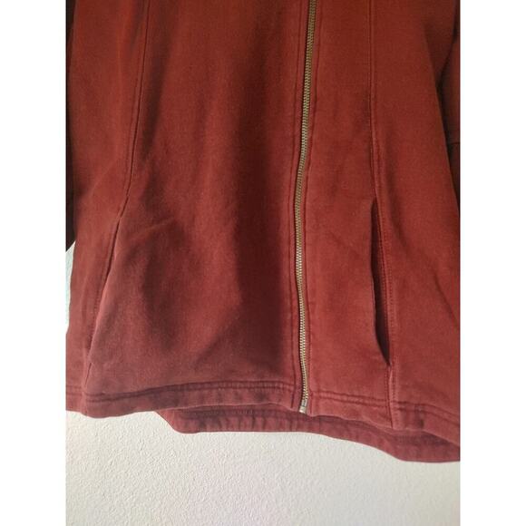 Kuhl Women's Size XS Cranberry Red Asymmetric  Zip Front Hooded Jacket - Picture 7 of 10